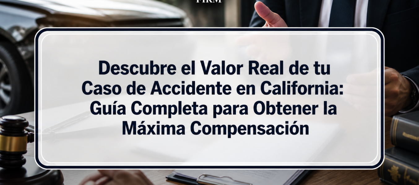 Descubre el Valor Real de tu Caso de Accidente en California: Guía Completa para Obtener la Máxima Compensación